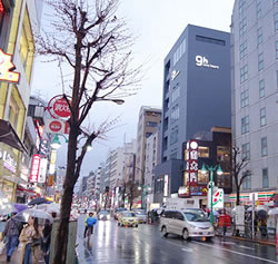 新宿区北新宿付近